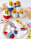 Smiley Mesh 6-12 Years Summer Spring Socks White Set of 5 Pairs KS225